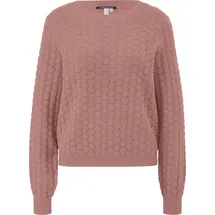 QS Strickpullover mit Strukturmuster Pink S