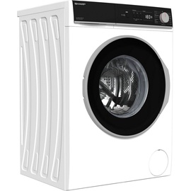 Sharp A (A bis G) SHARP Waschmaschine "ES-NFA814BW1NA-DE" Waschmaschinen schwarz-weiß (weiß, schwarz) Frontlader