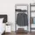 Songmics Kleiderschrank 75 x 160 x 45 cm Schwarz