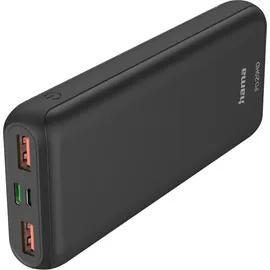Hama PD20-HD Powerbank (Akku) - schwarz - 20000 mAh anthrazit