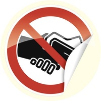 Cimco Verbotsschild Hände schütteln verboten (Ø) 200mm 1St.