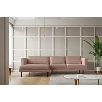 Kaiser Möbel Ecksofa L-form Dani modern und geräumig Stoff Poso Rosa Links - Rosa