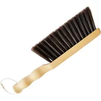 EZZLife Staubbürste, 30 cm Holzgriff, weiche Borsten, Reinigungsbürste für