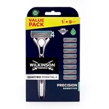 Wilkinson Quattro Essential 4 Precision Sensitive + Ersatzklingen