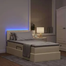 vidaXL Bett 90 x 200 cm Weiß