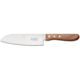 Windmühlenmesser Santoku Kochmesser 18 cm Braun