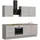 Nobilia Küchenzeile Touch II 240 cm grau