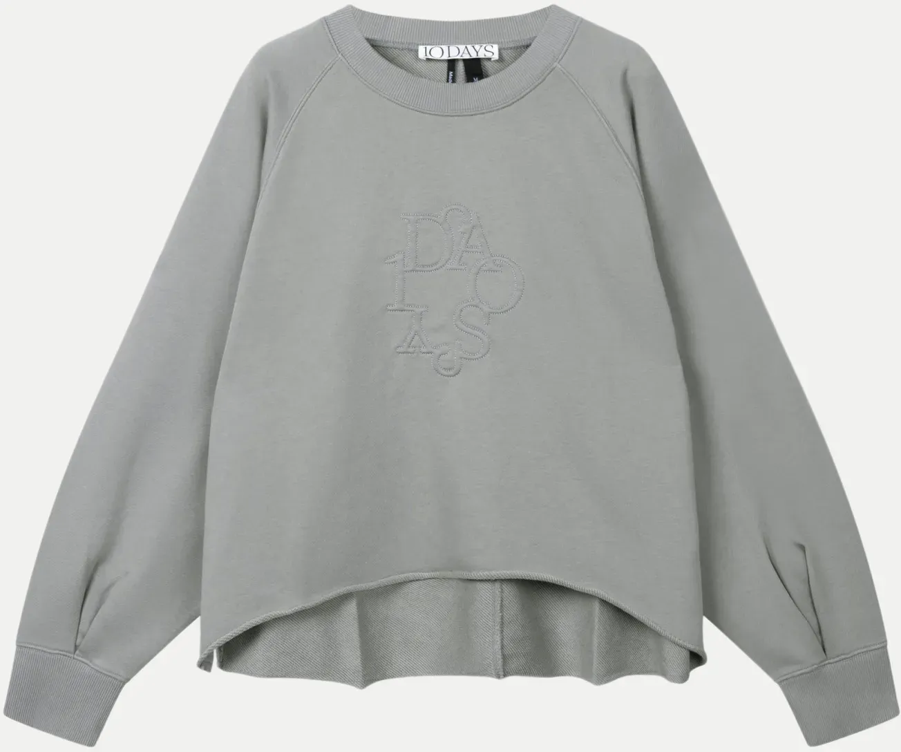 Relaxed-Fit Sweater Curly Grau S