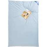 RIBECO Federbettdecke RIBECO "Leon, Ballonbettdecke Leon, 135x200 & 155x220 cm", blau (saphirblau), B:155cm L:220cm, Bezug: 100% Baumwolle. Füllung: 50% Daunen, 50% Federn, Bettdecken, unser Ballonbett, wie in alten Zeiten