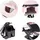 Chipolino Kinderwagen 3 in 1 Amore Babyschale Adapter Wickeltasche Fußabdeckung pink