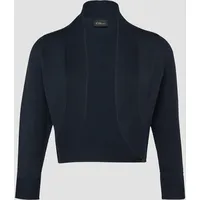 S.Oliver - Offene Feinstrick-Jacke mit 3/4-Ärmeln, Damen, blau, 46