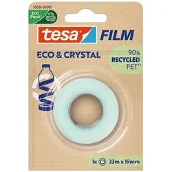 Tesa Eco & Crystal, 33 m, Polyethylenterephthalat, 19 mm