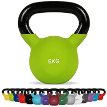 Msports Kettlebell Neopren Kettlebell 6 kg grün