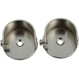 TISHITA Gardinenstange Halterung, 2X Vorhänge, #28mm, Zinklegierung, Wandmontage