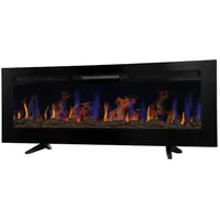 MonsterShop Elektrokamin 152cm Schwarz