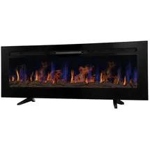 MonsterShop Elektrokamin 152cm Schwarz