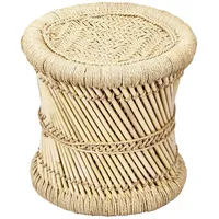 Marrakesch Orient & Mediterran Interior Hocker Beistelltisch Benita 36 x 36 x 36 cm Beige