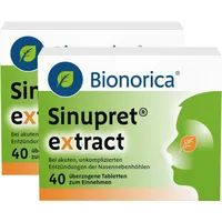 2er Set Sinupret extract überzogene Tabletten 40 St