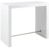 SalesFever Bartisch 130 x 105 x 60 cm Weiß Hochglanz