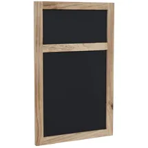 Mendler Werbetafel HWC-C51, Wandtafel Kreidetafel, 55x34x2cm, Holz Shabby-Look Vintage ~ naturbraun