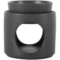 Zyiphor Duftlampe für Ätherische Öle, Duftlampe Teelicht mit Abnehmbarer Schale, Aromalampe Premium, Teelicht Diffusor für Duftwachs und Duftöl (Matt Schwarz)