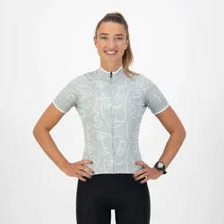 Radtrikot Kurzarm Damen - Faces M