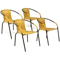 VCM Bistrostuhl 53 x 60 x 73 cm braun/beige