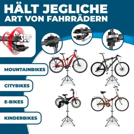 Kesser Fahrradmontageständer Profi Fahrradständer bis 30 kg grau