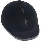 HKM Unisex – Erwachsene New Flock Reithelm, Schwarz/Silber, S