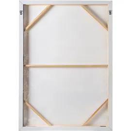 Beliani Canvas Delvin Abstraktes Muster Braun