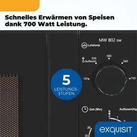 Exquisit MW802 schwarz