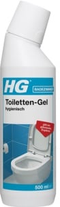 HG hygienisches Toiletten-Gel, Leistungsstarkes Toilettengel zur Reinigung und Entkalkung der Toilette, 500 ml - Flasche