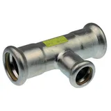 Logafix Edelstahl Gas T-Stück reduziert i/i/i 54x28x54 M-Presskontur