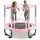 Vevor Mini Freizeittrampolin 154,5 cm inkl. Sicherheitsnetz Rosa