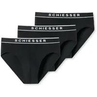 SCHIESSER 95/5 Rio-Slip Organic Cotton webgummibund schwarz XXL 3er Pack