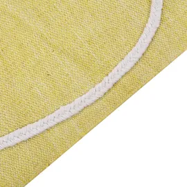 Beliani Outdoorteppich Yavu Gelb 140 x 200 cm