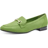 Marco Tozzi Damen Loafer ohne Absatz Vegan mit Schnalle, Grün (Apple), 37 EU