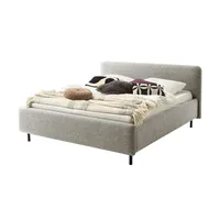 Meise Möbel Polsterbett in meliertem Webstoff ¦ beige ¦