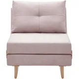 Schlafsessel Malic Rosa Webstoff