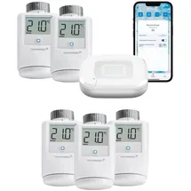 Homematic IP Heizkörperthermostat Starter Bundle für 5 Heizkörper