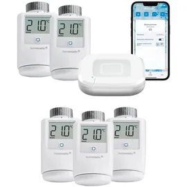 Homematic IP Heizkörperthermostat Starter Bundle für 5 Heizkörper