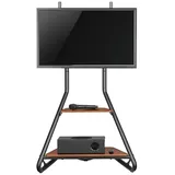 Maclean Brackets Maclean MC-455 37-75'', Max. 40kg Freestanding TV-Halterung - Black / Wood