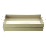 Freese nature trends Tablett Sand mit Henkeln rechteckig 39 x 19 cm - Metall
