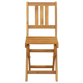 vidaXL Außen Bistro-Stühle 6 pcs Natur Massivholz Akazie