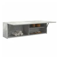 VidaXL Bad-Wandschrank Betongrau 100x25x30 cm Holzwerkstoff
