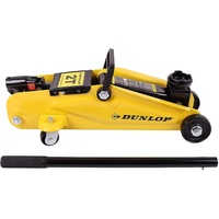 Dunlop H2JT Wagenheber Hydraulisch bis 2T, Werkstatt & Hobby geeignet, Hydraulischer Auto & SUV Rangierwagenheber mit lenkbaren Rollen