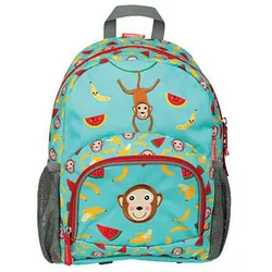 DONAU Kindergartenrucksack Affe Kunstfaser hellblau