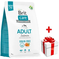 BRIT CARE Grain-free Adult Salmon 3kg + Überraschung für den Hund