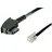 goobay TAE-F Anschlußkabel 6m,sw,St/St 50237