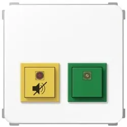 Jung NRSCD0834DZEWW Notrufsystem Dienstzimmereinheit, Serie CD, alpinweiß